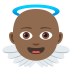 👼🏾 baby angel: medium-dark skin tone display on JoyPixels